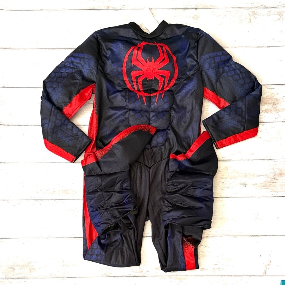 Spiderman Kid Costume Bodysuit Size 8 Medium Marvel Superhero Halloween Dress Up